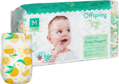 Підгузки Offspring Tangy Orange Розмір M 6-10 кг 42 шт (9355465008148)