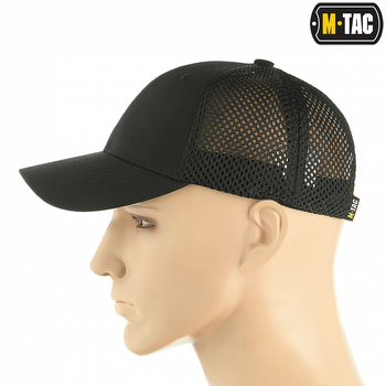 Бейсболка M-Tac с сеткой Flex рип-стоп Black L/XL