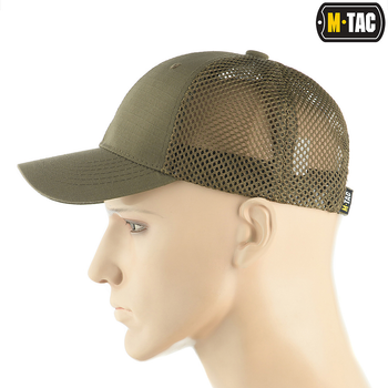 Бейсболка M-Tac з сіткою Flex ріп-стоп Dark Olive S/M