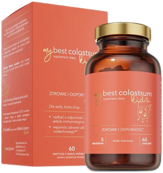 Дієтична добавка MyBestPharm MyBestColostrum Kids 60 шт Вишня (5904824651415)