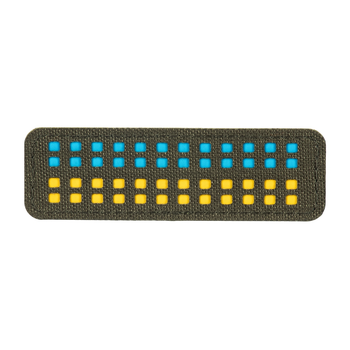 Нашивка M-Tac флаг Украины 25х80 Laser Cut Ranger Green/Yellow/Blue/GID