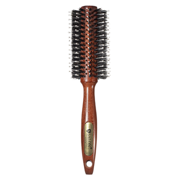 Щётка-брашинг для волос деревянная круглая Salon Professional