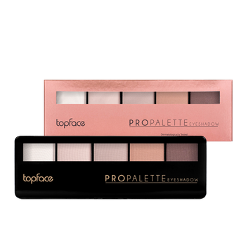 Палетка теней для век 5 оттенков Тopface Pro Palette, № 17