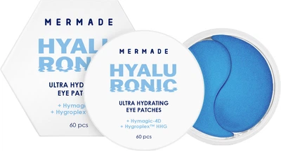Увлажняющие гидрогелевые патчи под глаза Mermade 4D Hyaluronic Acid & Апті-thirst technology 60 шт (4823122901248)