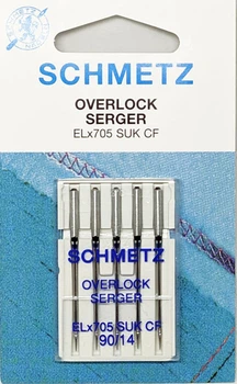 Голки для оверлока трикотажні Schmetz Overlock №90
