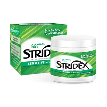 Очищуючі серветки Stridex з саліцилової кислотою і алое 55 шт