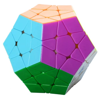 Кубик рубік Мегаминкс X-Man Megaminx Stickerless QiYi MofangGe (0934C-1) Різнобарвний