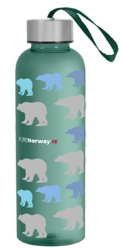 Пляшка для води Pure Norway Polarbear зелена 550 мл (7071673139918)