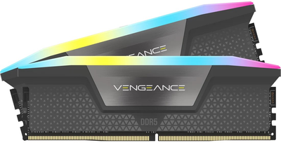 Оперативна пам'ять Corsair DDR5-5600 32768MB PC5-44800 (Kit of 2x16384) Vengeance RGB Grey (CMH32GX5M2B5600Z36K)