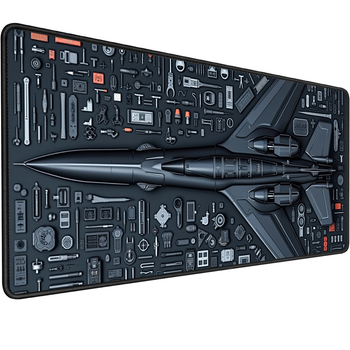 Игровая поверхность (Коврик для мышки) SHLab Showcasing A Jet SHM-1063 (70x30 см) (38039)