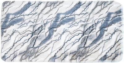 Килим зі штучного хутра Njord Marble Calacata 60х120 см Біло-сірий (5906924090347)
