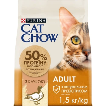 Сухой корм Purina Cat Chow Adult Duck с уткой 1.5 кг (7613035394117)