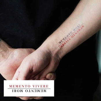 Временное тату Arley Sign Татуировка Memento mori. 2 шт (2126)