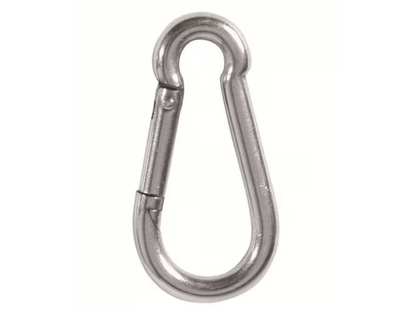 Карабін тактичний Mil-Tec нержавіюча сталь 4см Stainless Steel Carabiner (15924050)