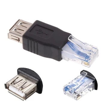 Перехідник SUNROZ Ethernet LAN RJ45 - USB 10/100 Mbps для роутера модему (A-484180)