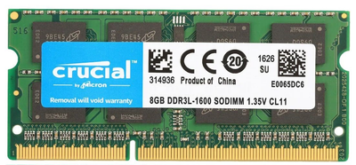 Оперативная память ОЗУ, модуль памяти SO-DIMMDDR3L 8GB/1600 Crucial (483161)