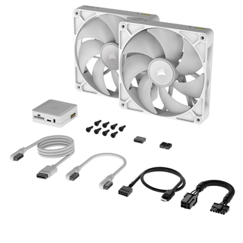 Вентилятор Corsair iCUE Link RX140 RGB PWM White Dual Pack (504876)