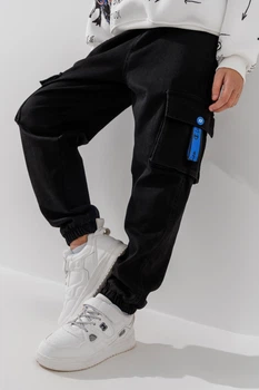 Джинсы Joggers для мальчика MOYABERLA 2622 116 см Черный