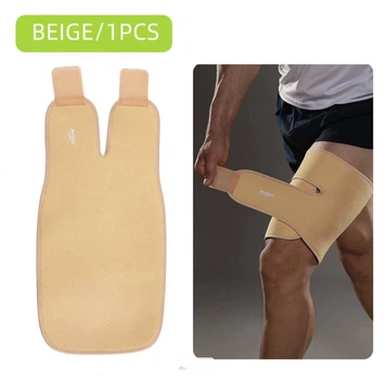 Бедренный бандаж Jingba универсальный на липучках неопреновый-beige