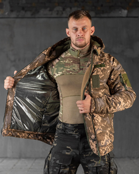 Тактическая зимняя куртка SoftShell Omni-Heat до -20 2XL пиксель (89431)