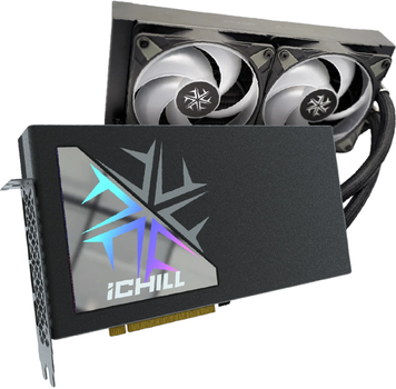 Відеокарта Inno3D PCI-Ex GeForce RTX 4080 SUPER iChiLL 16GB GDDR6X (256bit) (2610/23000) (1 x HDMI, 3 x DisplayPort) (C408SB-166XX-18700006)