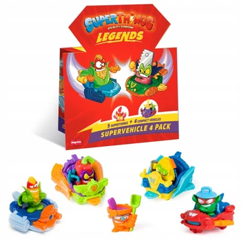 Набір ігрових фігурок Super Zings/Things Legends SuperVehicle 5 фігурок + 4 PowerJet (8431618034347)