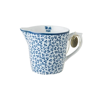 Молочник фарфоровий Laura Ashley BLUEPRINT, висота 8 см, біла в синю дрібну квітку (178681)