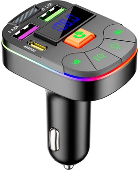 FM-модулятор Voltronic профессиональный с эквалайзером 3.1 A USB TF (YT35592)