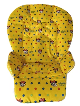 Чохол на стільчик для годування Chicco Polly 2 в 1 плащівка Мінні маус на жовтому DavLu (2in1000002)