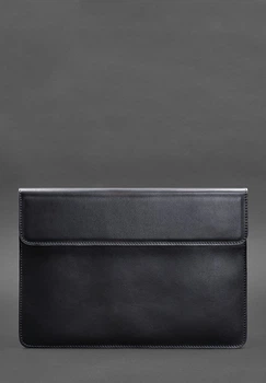 Чехол-конверт на магнитах для MacBook 14, кожа, темно-синий(BB_30003465)