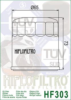 Фільтр оливний HIFLO FILTRO (HF303)