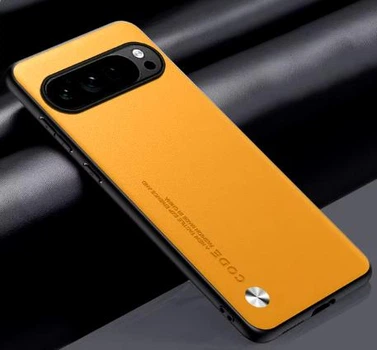 Чохол CODE з шкіри для Google Pixel 9ProXL Жовтий