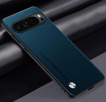 Чохол CODE з шкіри для Google Pixel 9Pro Зелено- синій