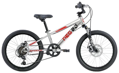 Велосипед 20" Apollo NEO Disc+ 6s boys Brushed Alloy / Red / Black (SKD-67-60)