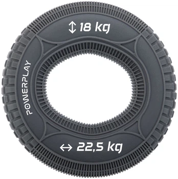 Эспандер кистевой силиконовый PowerPlay PP-4330 Hand Grip Loops Medium 18-22.5-36 кг Серый (PP_4330_Grey_(18-22.5kg))