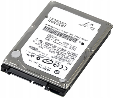 Жесткий диск 500 ГБ HGST (для ноутбука, 2.5", 5400об/мин, 8 МБ, SATAII, HTS545050B9SA02/0A78255) Б/У