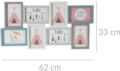 Multiramka Home & Styling Collection na 8 zdjęć 10 x 15 cm Kolorowa (8720573231220)