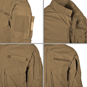 Китель Helikon-Tex CPU - Polycotton Ripstop Coyote brown L (H41630-11/LR)