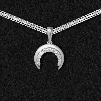 Срібна підвіска Лунниця зі срібним ланцюжком (3910rb50550)
