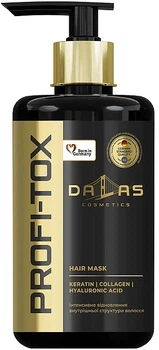 Маска для волосся з кератином, колагеном та гіалуроновою кислотою - Dalas Cosmetics Profi-Tox Hair Mask 900ml (1255863-192238)