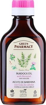 Реп'яхова олія з екстрактом хвоща проти випадання волосся - Green Pharmacy Burdock & Horsetail Hair Oil 100ml (528547-20816958)