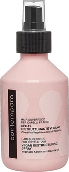 Реструктуруючий спрей з рослинним кератином та олією опунції - Barex Italiana Contempora Vegan Restructuring Spray 200ml (1395092-21099950)