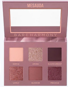 Палетка тіней для повік - Mesauda Bare Harmony 2.0 Palette Tender Mauve 6g (6g) (1158136-194298)