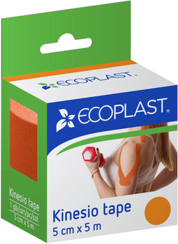 Кинезио тейп ECOPLAST 5 см х 5 м оранжевый (4752256001121)