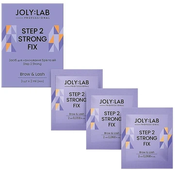 Набор средств для ламинирования бровей и ресниц - Joly:Lab Step 2 Strong Fix (1385110-18256343)