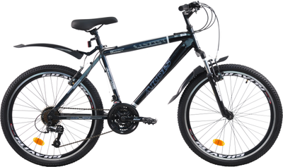 Велосипед Ardis Santana MTB ST 24" 16" Темно-серый с крыльями в комплекте (0712-160-4) 