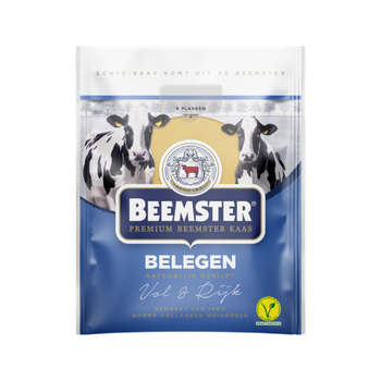 Сыр Beemster Гауда медиум PDO, 4 месяца выдержки, слайсы, 150г