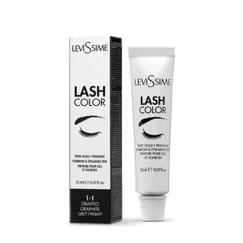 Фарба для брів та вій Графіт 1.1 LeviSsime Lash Color Graphite 15 мл