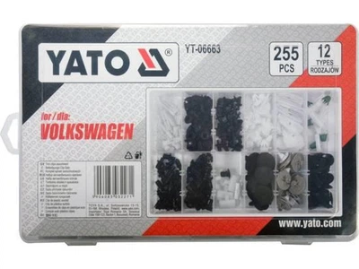 Набір автомобільного кріплення для Volkswagen YATO YT-06663, 12 типорозмірів, 255 шт.