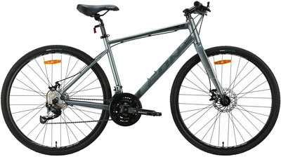 Велосипед Velotrade Leon HD 80 DD 28" 19" Сірий з чорним (OPS-LN-28-043)
